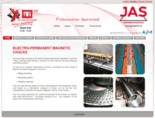 Tablet Screenshot of jasmagnetics.com